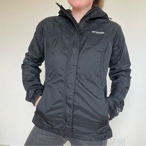 Columbia Women's Black Hooded Waterproof Ski Jacket